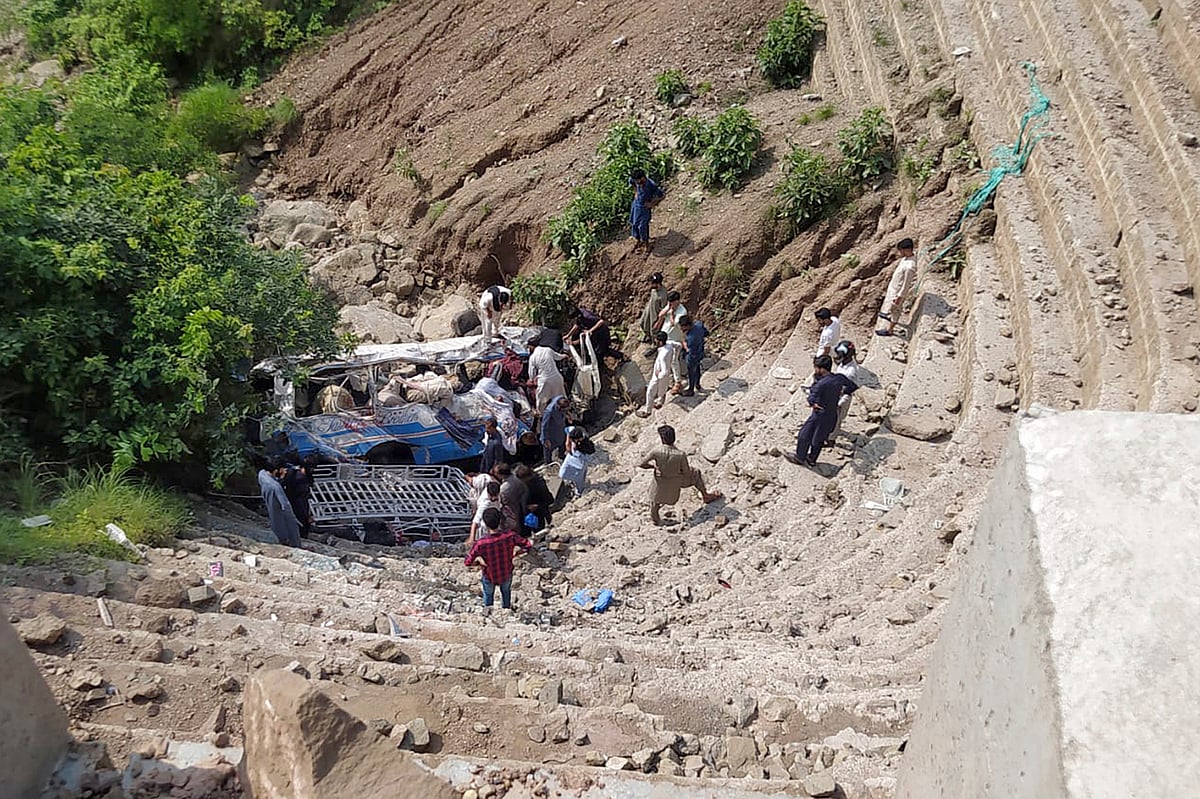 | Photo: AP : 37 Killed In 2 Bus Accidents, Several Injured 